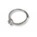 Anello Solitario in Argento 925 con Zircone da 3mm